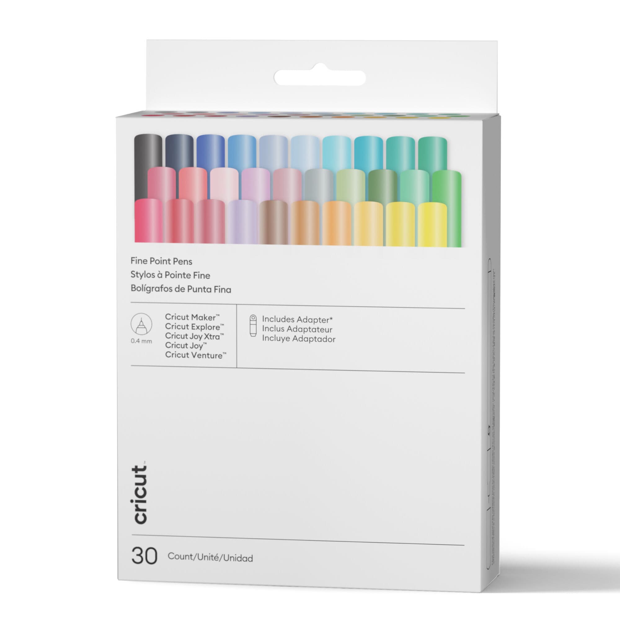 Cricut® Fine Point Pens 0.4 mm, 30 ct + Adapter, vista principal
