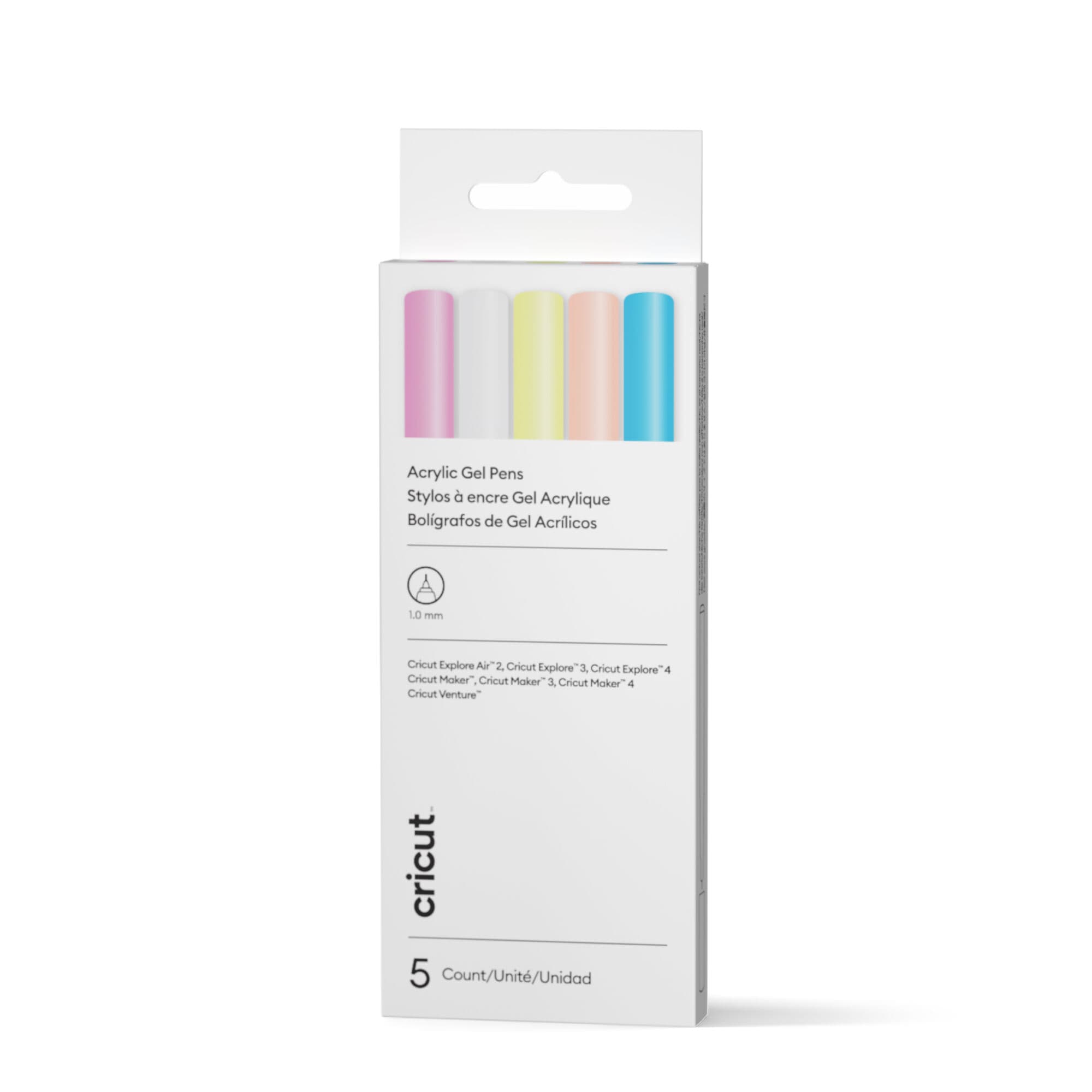 Cricut® Acrylic Gel Pens, 1.0 mm, 5 ct, vista principal