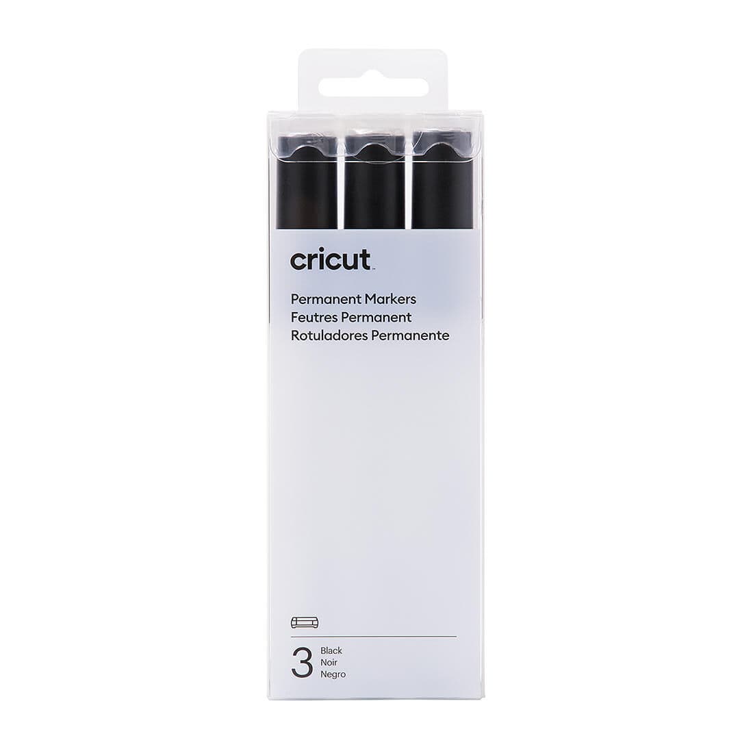 Cricut Permanent Markers 2.5 mm, 3 ct Black, vista principal