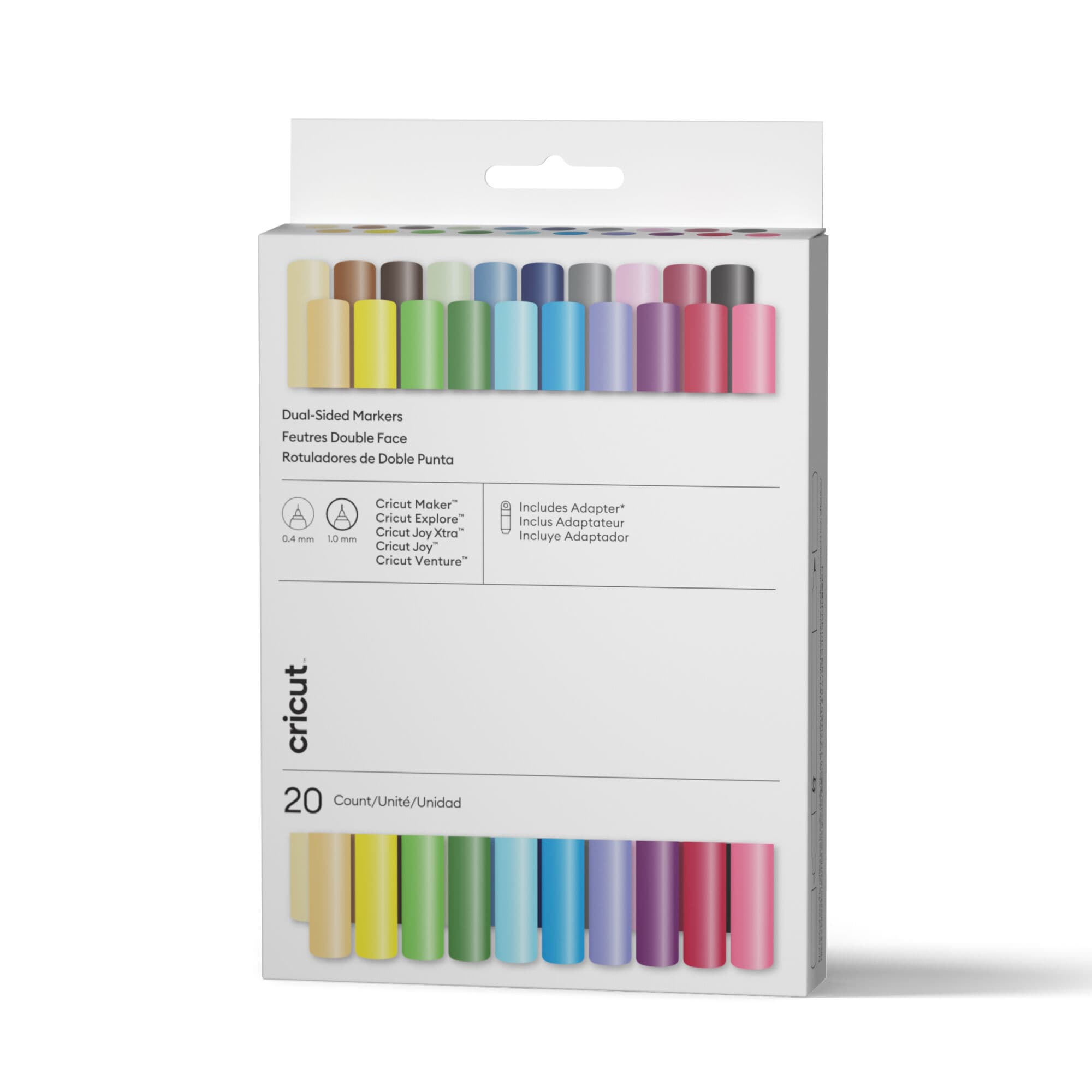 Cricut® Dual-Sided Markers, Ultimate Set, 20 ct + Adapter, vista principal