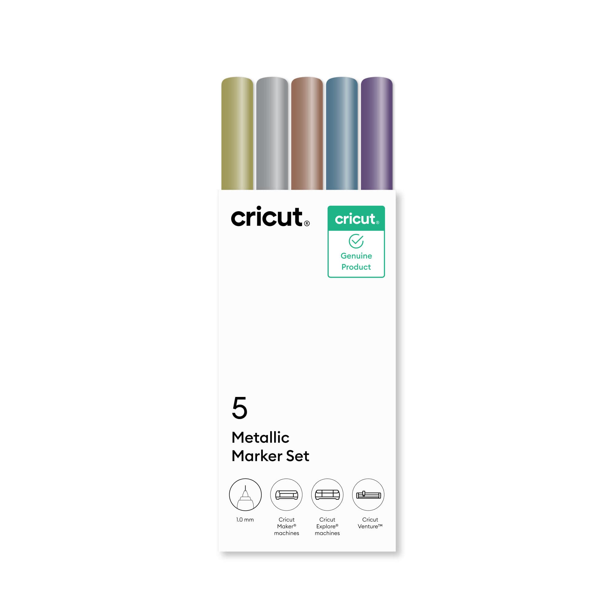 Cricut Pen Set, Metallic, 5 ct. Metallic, vista principal