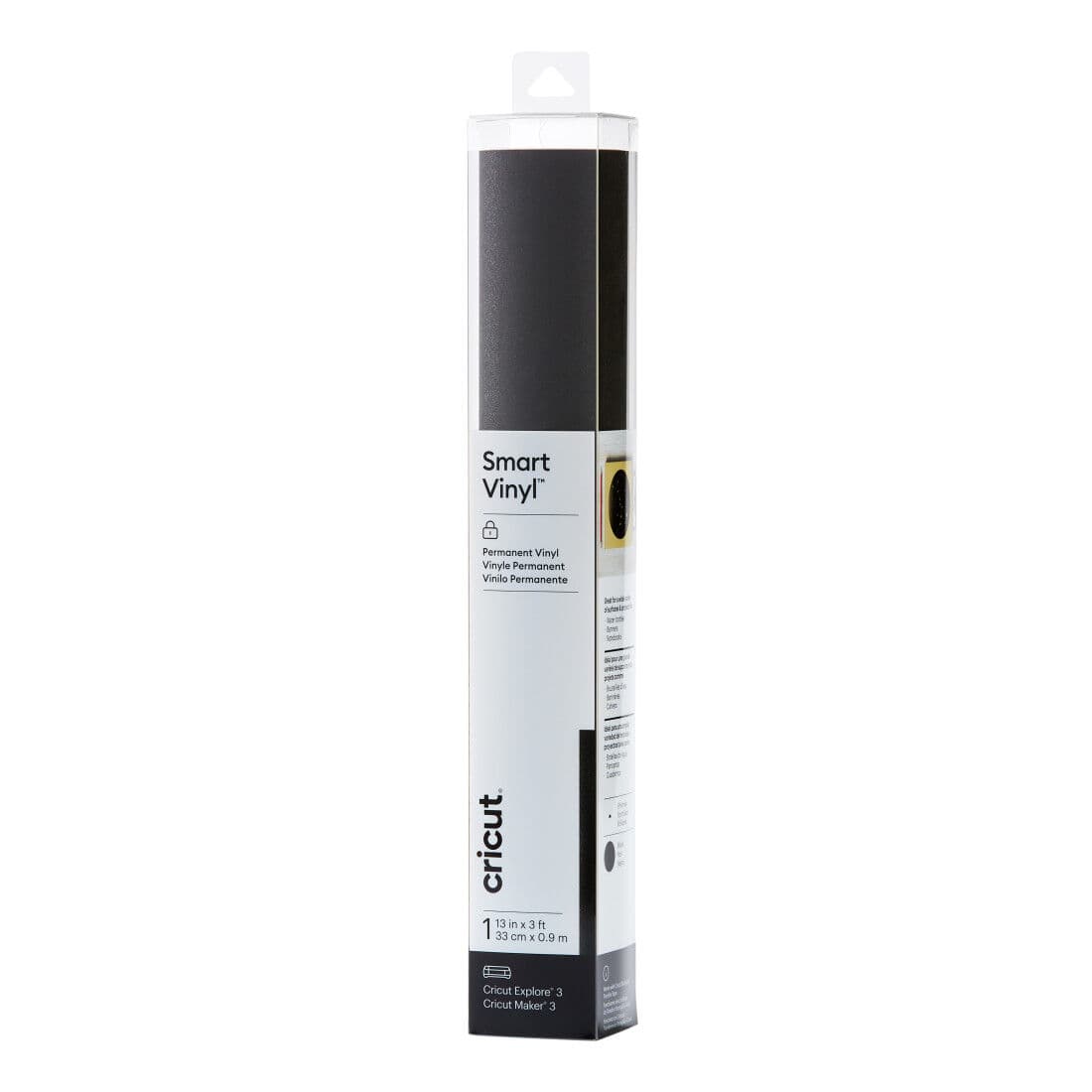 Cricut Smart Vinyl™ Shimmer permanente Black, rollo