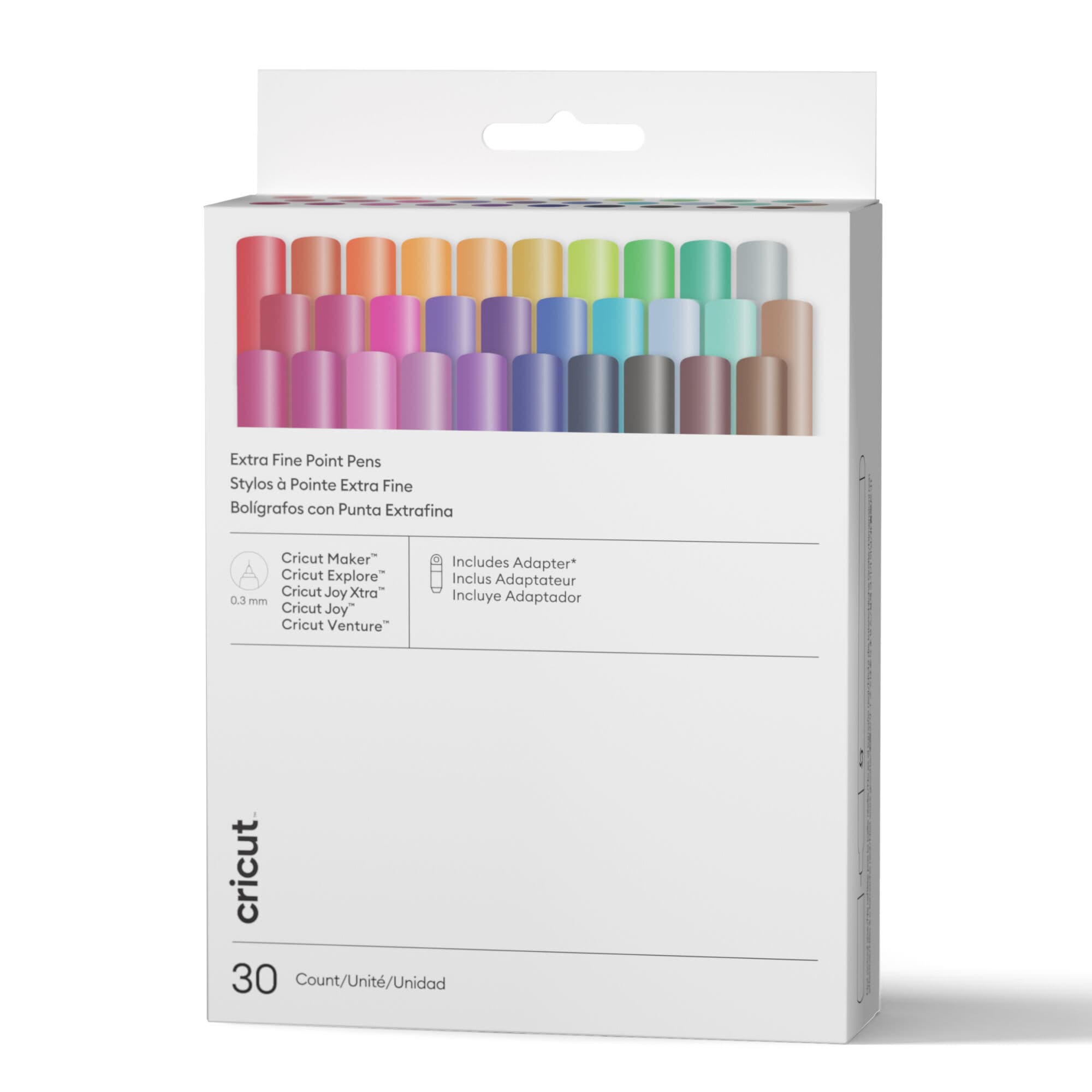 Cricut® Extra Fine Point Pens 0.3 mm, 30 ct + Adapter, vista principal
