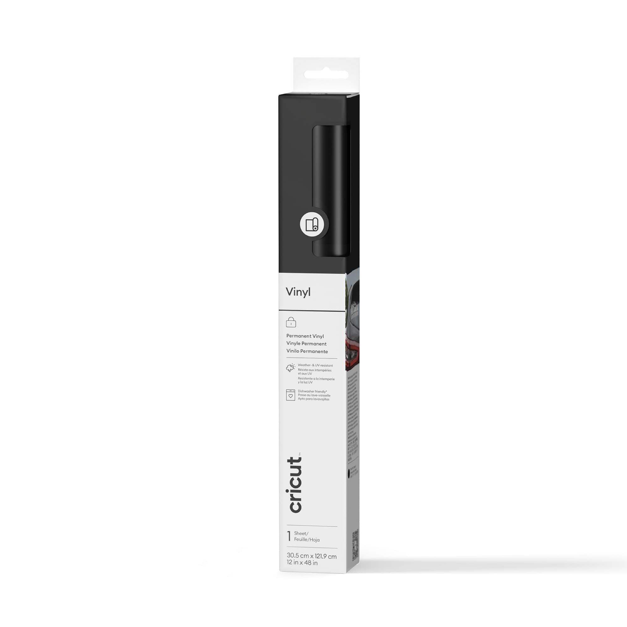 Cricut Premium Vinyl™ permanente Black, rollo