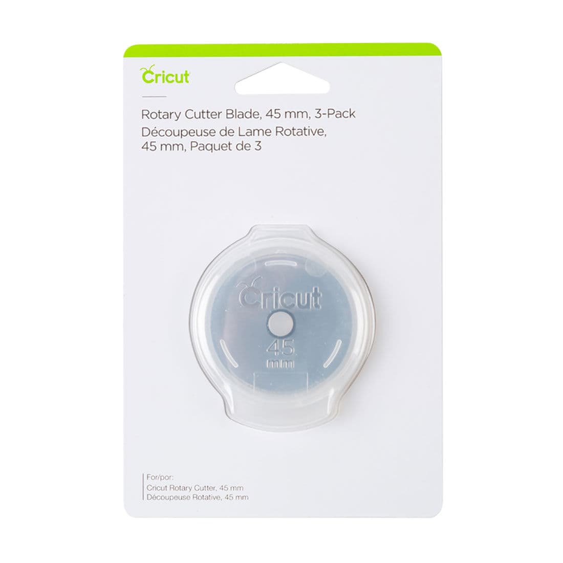 Cricut 45 mm Rotary Blade Refill, 3 Replacement Blades, vista principal