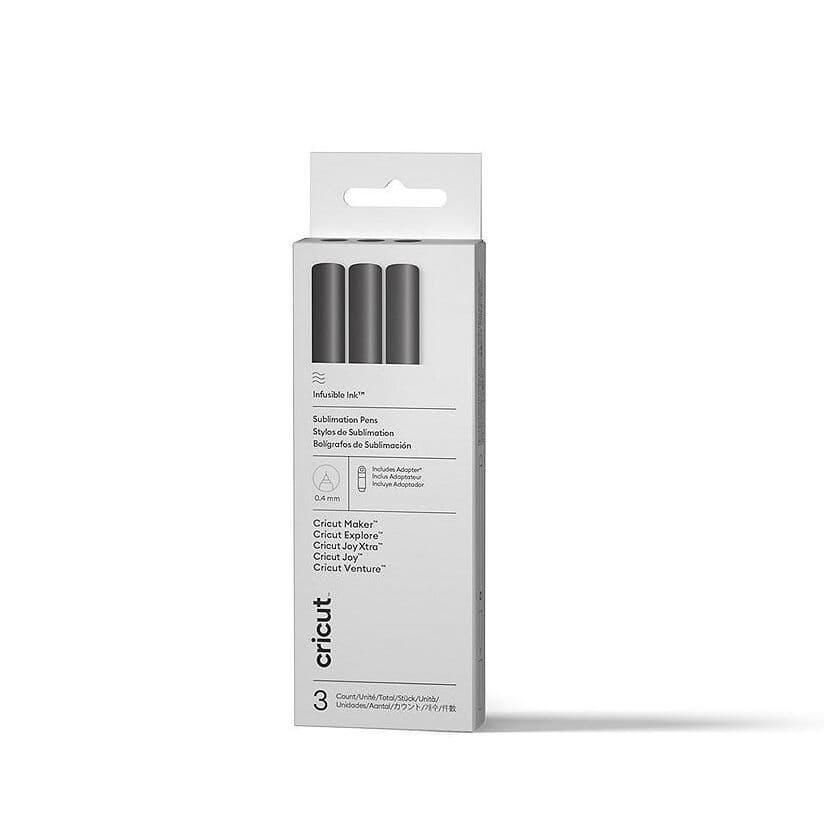 Cricut® Infusible Ink™ Pens 0.4, 3 ct + Adapter Black, vista principal